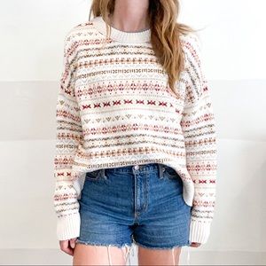 AE Fair Isle Classic Knit Pullover Sweater